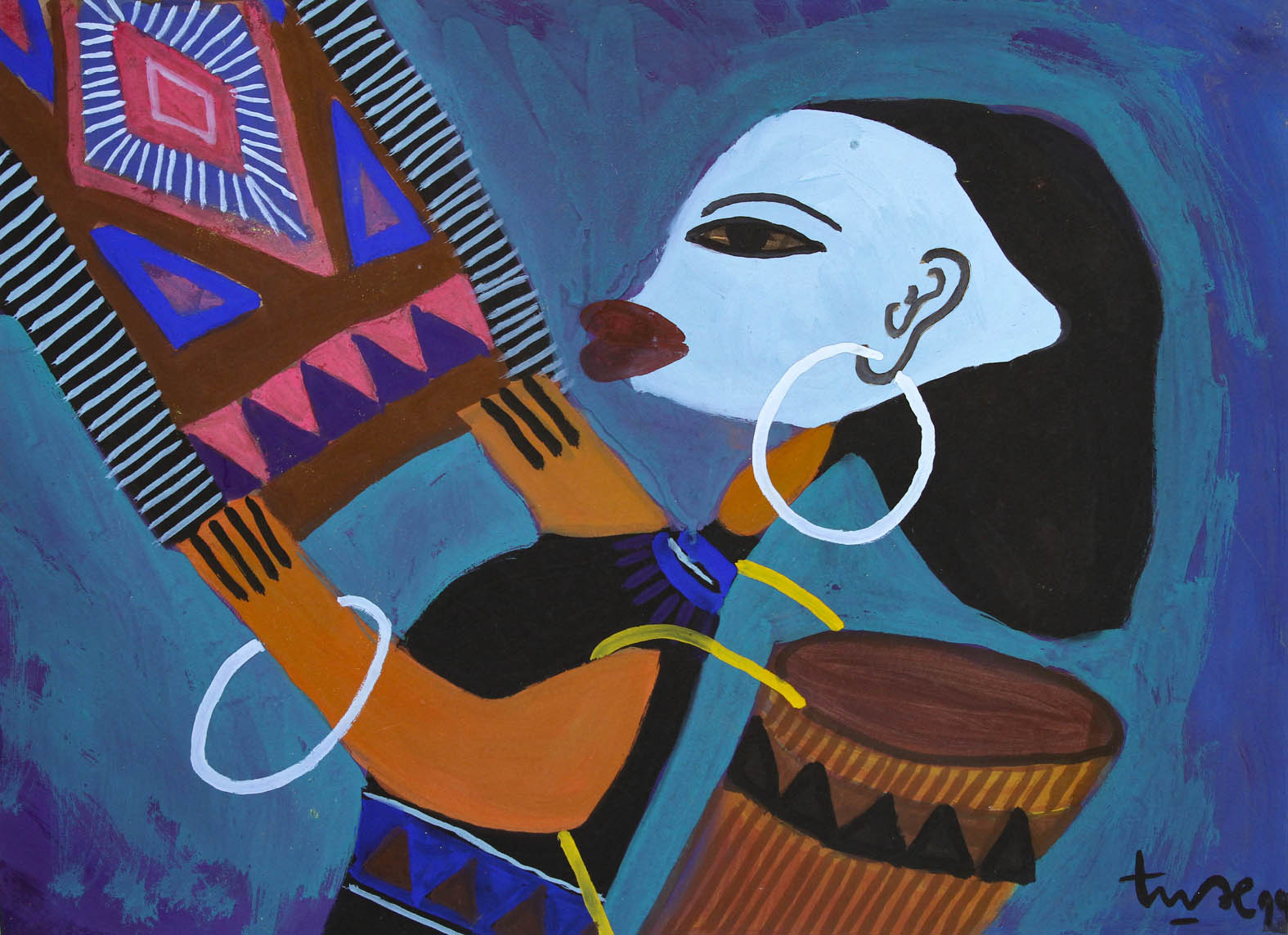 Mới mua tấm thổ cẩm